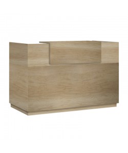 Γραφείο reception Lotus pakoworld σε χρώμα φυσικό 180x70x110εκ