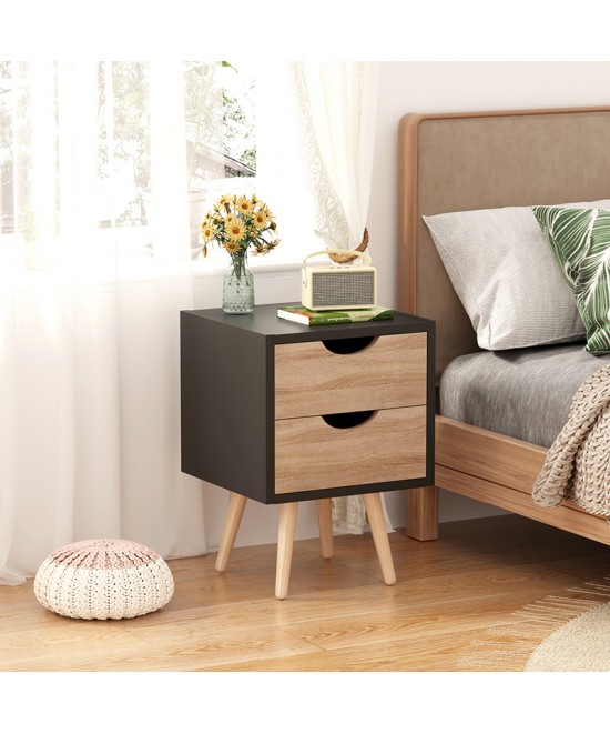 Κομοδίνο Selma pakoworld σε μαύρη-sonoma απόχρωση 29.7x29.7x45εκ Κομοδίνο Selma pakoworld σε μαύρη-sonoma απόχρωση 29.7x29.7x45εκ