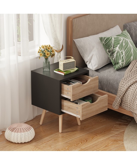 Κομοδίνο Selma pakoworld σε μαύρη-sonoma απόχρωση 29.7x29.7x45εκ Κομοδίνο Selma pakoworld σε μαύρη-sonoma απόχρωση 29.7x29.7x45εκ