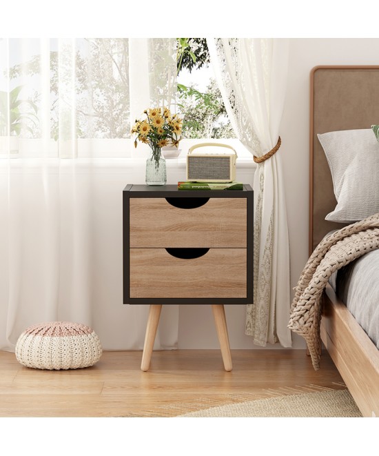 Κομοδίνο Selma pakoworld σε μαύρη-sonoma απόχρωση 29.7x29.7x45εκ Κομοδίνο Selma pakoworld σε μαύρη-sonoma απόχρωση 29.7x29.7x45εκ