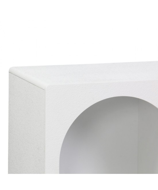 Μπουφές Emersi pakoworld με ράφια mdf σε λευκή απόχρωση 120x35x76εκ