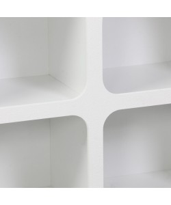 Μπουφές Emersi pakoworld με ράφια mdf σε λευκή απόχρωση 120x35x76εκ