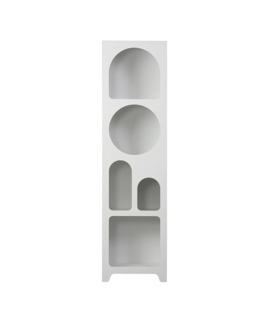 Βιβλιοθήκη Emersi pakoworld mdf σε λευκή απόχρωση 48x35x180εκ Βιβλιοθήκη Emersi pakoworld mdf σε λευκή απόχρωση 48x35x180εκ