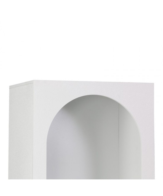 Βιβλιοθήκη Emersi pakoworld mdf σε λευκή απόχρωση 48x35x180εκ Βιβλιοθήκη Emersi pakoworld mdf σε λευκή απόχρωση 48x35x180εκ
