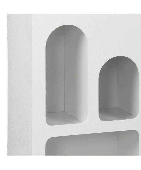 Βιβλιοθήκη Emersi pakoworld mdf σε λευκή απόχρωση 48x35x180εκ Βιβλιοθήκη Emersi pakoworld mdf σε λευκή απόχρωση 48x35x180εκ