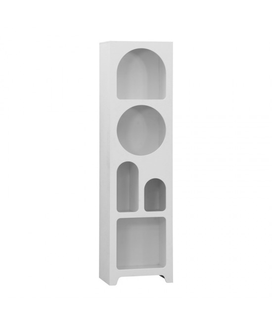 Βιβλιοθήκη Emersi pakoworld mdf σε λευκή απόχρωση 48x35x180εκ Βιβλιοθήκη Emersi pakoworld mdf σε λευκή απόχρωση 48x35x180εκ
