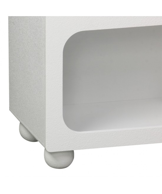 Μπουφές Emersi pakoworld με ράφια mdf σε λευκή απόχρωση 164x34x76εκ Μπουφές Emersi pakoworld με ράφια mdf σε λευκή απόχρωση 164x34x76εκ