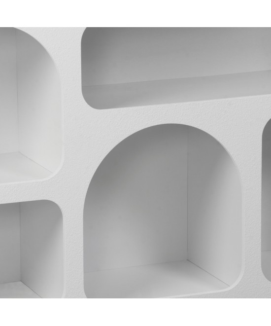 Μπουφές Emersi pakoworld με ράφια mdf σε λευκή απόχρωση 164x34x76εκ Μπουφές Emersi pakoworld με ράφια mdf σε λευκή απόχρωση 164x34x76εκ