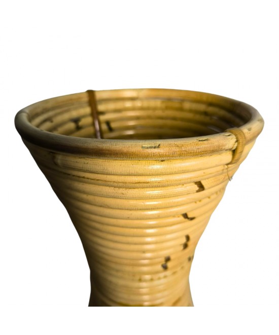 Βάζο Virnia Inart pe rattan σε φυσική απόχρωση Φ40x70εκ