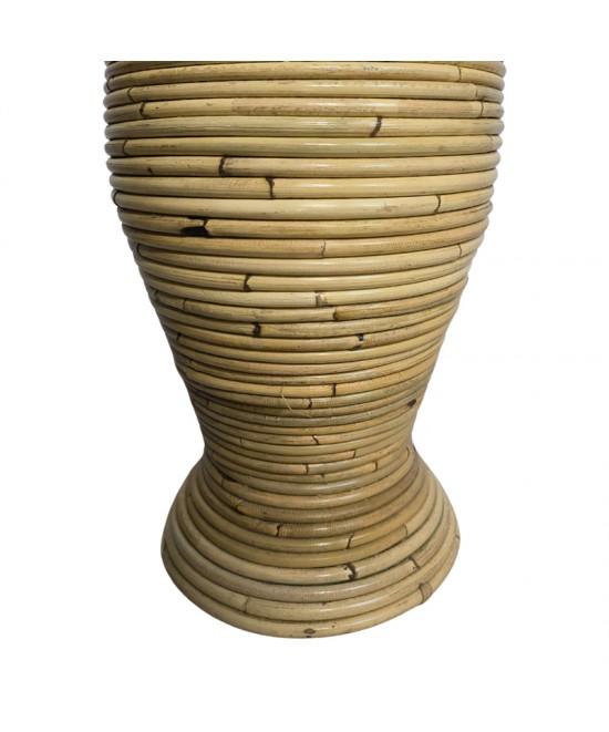 Βάζο Virnia Inart pe rattan σε φυσική απόχρωση Φ40x70εκ