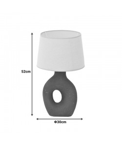 Επιτραπέζιο φωτιστικό Ovola Inart Ε27 κεραμικό σε μπεζ απόχρωση Φ30x52εκ Επιτραπέζιο φωτιστικό Ovola Inart Ε27 κεραμικό σε μπεζ απόχρωση Φ30x52εκ