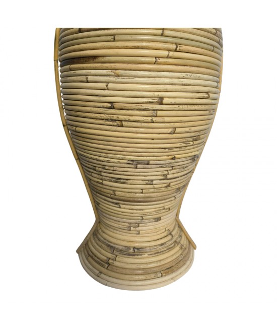 Βάζο Virnia Inart pe rattan σε φυσική απόχρωση Φ40x100εκ