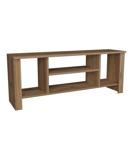 Έπιπλο τηλεόρασης Seref pakoworld σε oak απόχρωση 120x30x47εκ