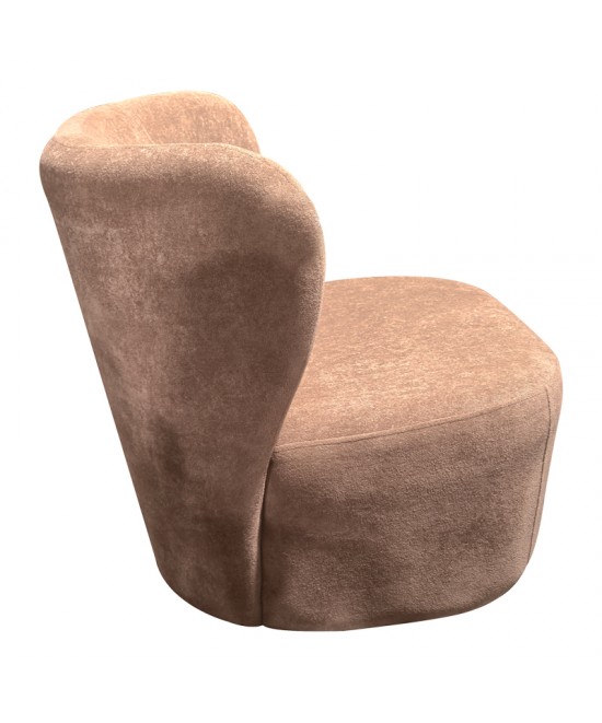 Πολυθρόνα Veridian pakoworld ύφασμα σε σάπιο μήλο απόχρωση 63x70x66εκ