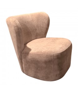 Πολυθρόνα Veridian pakoworld ύφασμα σε σάπιο μήλο απόχρωση 63x70x66εκ