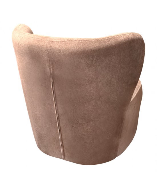 Πολυθρόνα Veridian pakoworld ύφασμα σε σάπιο μήλο απόχρωση 63x70x66εκ