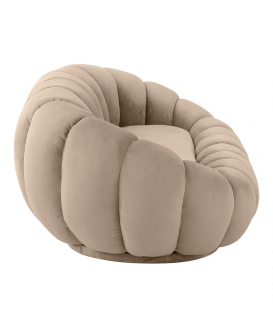 Καναπές Embrace pakoworld βελούδο σε μπεζ απόχρωση 180x105x65εκ Καναπές Embrace pakoworld βελούδο σε μπεζ απόχρωση 180x105x65εκ