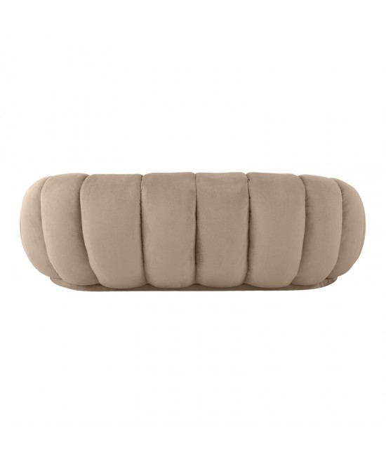 Καναπές Embrace pakoworld βελούδο σε μπεζ απόχρωση 180x105x65εκ Καναπές Embrace pakoworld βελούδο σε μπεζ απόχρωση 180x105x65εκ
