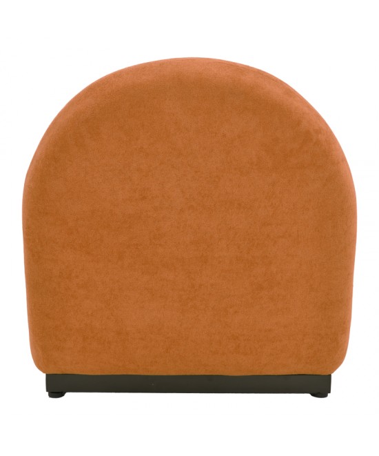 Πολυθρόνα περιστρεφόμενη Zenny pakoworld υφασμα terracotta 64x85x68εκ