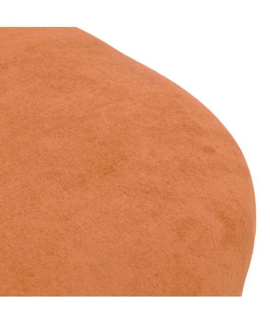 Πολυθρόνα περιστρεφόμενη Zenny pakoworld υφασμα terracotta 64x85x68εκ