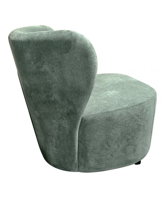 Πολυθρόνα Veridian pakoworld ύφασμα σε φυστικί  απόχρωση 63x70x66εκ