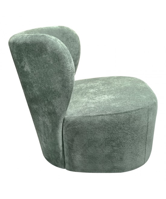 Πολυθρόνα Veridian pakoworld ύφασμα σε φυστικί  απόχρωση 63x70x66εκ