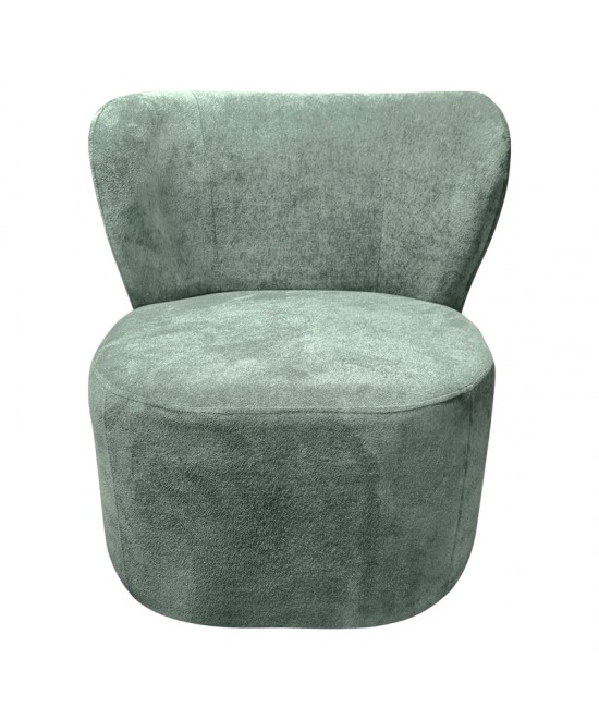 Πολυθρόνα Veridian pakoworld ύφασμα σε φυστικί  απόχρωση 63x70x66εκ