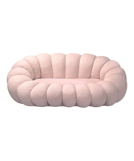 Καναπές Embrace pakoworld μπουκλέ ύφασμα σε ροζ απόχρωση 180x105x65εκ Καναπές Embrace pakoworld μπουκλέ ύφασμα σε ροζ απόχρωση 180x105x65εκ