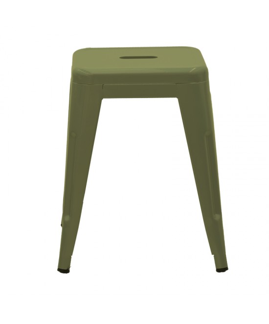 Σκαμπό Utopia pakoworld μέταλλο σε λαδί απόχρωση 30x30x45εκ