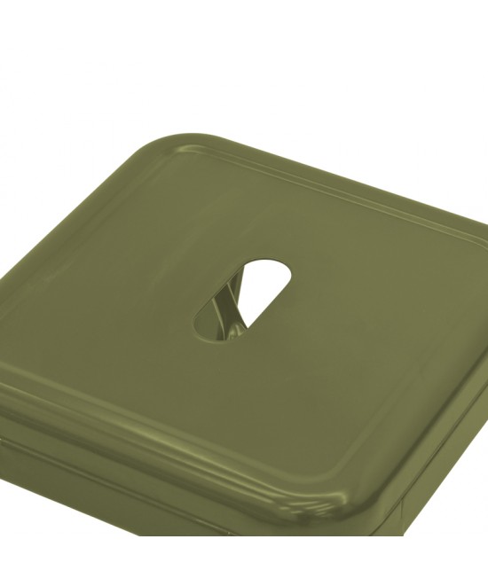 Σκαμπό Utopia pakoworld μέταλλο σε λαδί απόχρωση 30x30x45εκ