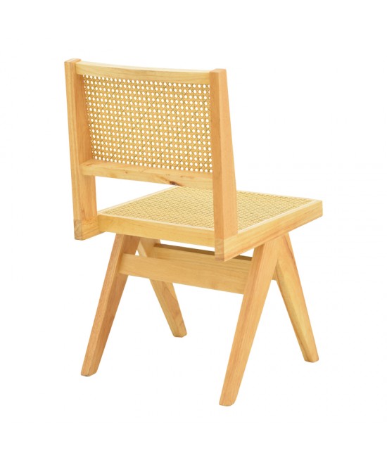 Καρέκλα Winslow pakoworld rubberwood-rattan σε φυσική απόχρωση 46x58x80εκ Καρέκλα Winslow pakoworld rubberwood-rattan σε φυσική απόχρωση 46x58x80εκ