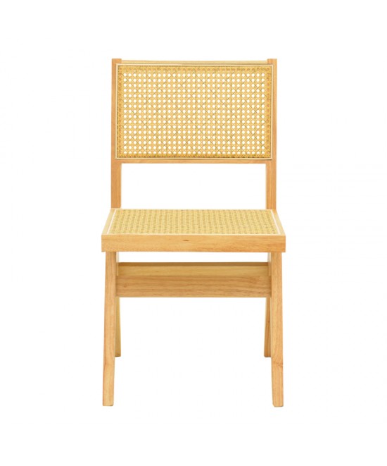 Καρέκλα Winslow pakoworld rubberwood-rattan σε φυσική απόχρωση 46x58x80εκ Καρέκλα Winslow pakoworld rubberwood-rattan σε φυσική απόχρωση 46x58x80εκ