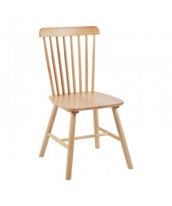 Καρέκλα Bristol pakoworld rubberwood σε φυσική απόχρωση 45x51x86εκ