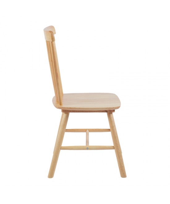 Καρέκλα Bristol pakoworld rubberwood σε φυσική απόχρωση 45x51x86εκ