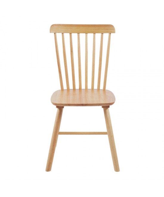 Καρέκλα Bristol pakoworld rubberwood σε φυσική απόχρωση 45x51x86εκ