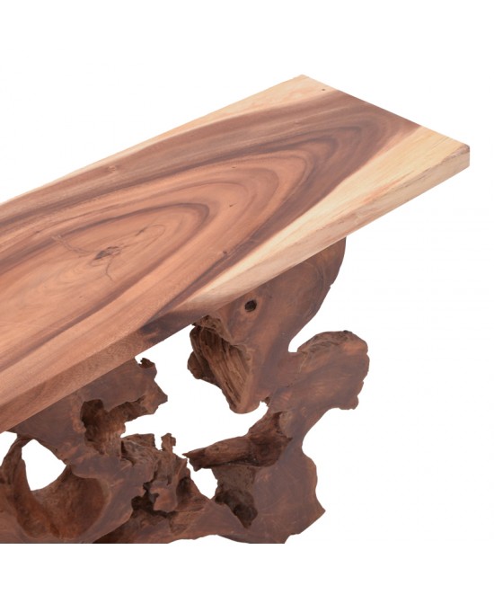 Κονσόλα Jako Inart teak ξύλο σε φυσική απόχρωση 120x40x80εκ