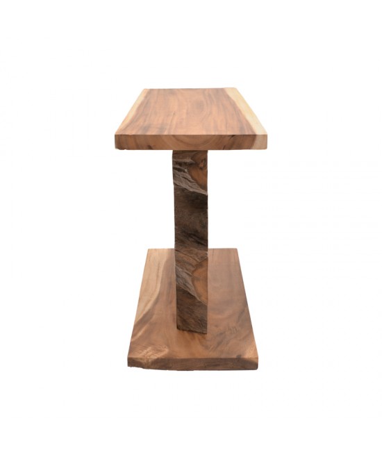 Κονσόλα Nasiol Inart teak ξύλο σε φυσική απόχρωση 120x40x75εκ