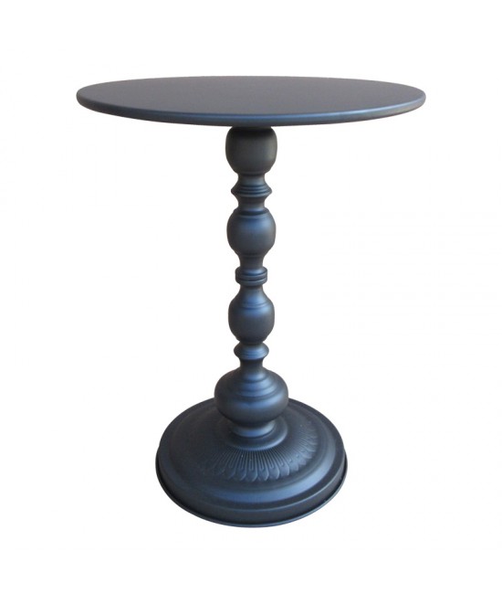 Βοηθητικό τραπέζι Anesor pakoworld μέταλλο σε μαύρη απόχρωση Φ40x52εκ