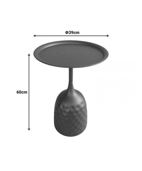 Βοηθητικό τραπέζι Waini pakoworld μέταλλο σε κρεμα απόχρωση Φ39x60εκ Βοηθητικό τραπέζι Waini pakoworld μέταλλο σε κρεμα απόχρωση Φ39x60εκ