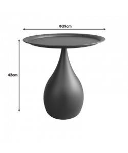 Βοηθητικό τραπέζι Samino pakoworld μέταλλο σε κρεμ απόχρωση Φ39x42εκ Βοηθητικό τραπέζι Samino pakoworld μέταλλο σε κρεμ απόχρωση Φ39x42εκ