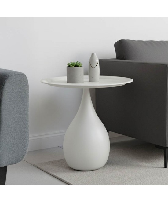 Βοηθητικό τραπέζι Samino pakoworld μέταλλο σε κρεμ απόχρωση Φ39x42εκ Βοηθητικό τραπέζι Samino pakoworld μέταλλο σε κρεμ απόχρωση Φ39x42εκ