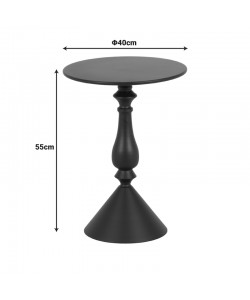 Βοηθητικό τραπέζι Lalou pakoworld μέταλλο σε λαδι απόχρωση Φ40x55εκ Βοηθητικό τραπέζι Lalou pakoworld μέταλλο σε λαδι απόχρωση Φ40x55εκ