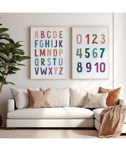 Πίνακας Yuema pakoworld δίπτυχος με ψηφιακή εκτύπωση και πλαίσιο 33x1.5x48εκ