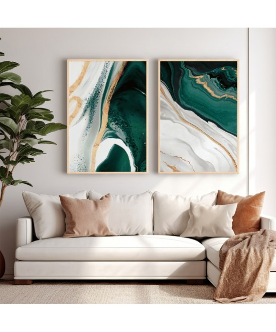 Πίνακας Sesonbe pakoworld δίπτυχος με ψηφιακή εκτύπωση και πλαίσιο 33x1.5x48εκ