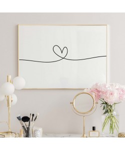 Πίνακας Heily pakoworld με ψηφιακή εκτύπωση και πλαίσιο 48x1.5x33εκ