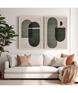 Πίνακας Edramy pakoworld δίπτυχος με ψηφιακή εκτύπωση και πλαίσιο 33x1.5x48εκ