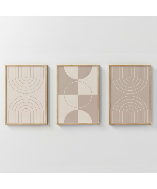 Πίνακας Zenzia pakoworld τρίπτυχος με ψηφιακή εκτύπωση και πλαίσιο 33x1.5x48εκ Πίνακας Zenzia pakoworld τρίπτυχος με ψηφιακή εκτύπωση και πλαίσιο 33x1.5x48εκ