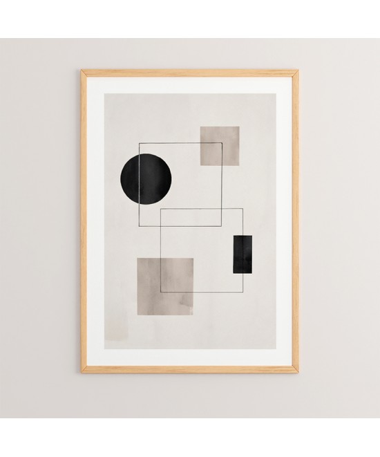 Πίνακας Squnto pakoworld με ψηφιακή εκτύπωση και πλαίσιο 33x1.5x48εκ