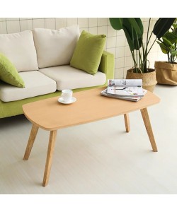 Τραπέζι σαλονιού Komela mdf σε φυσική απόχρωση 100x48x45cm