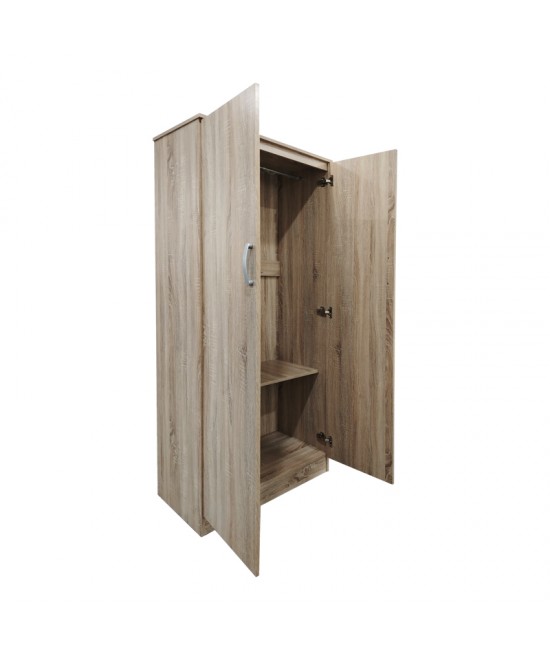 Ντουλάπα δίφυλλη Lego pakoworld σε oak απόχρωση 80x42x180εκ